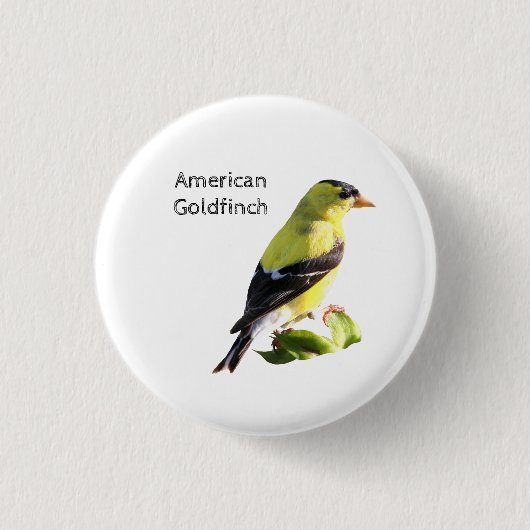 American Goldfinch Button (Vorderseite)