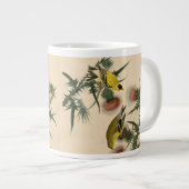 American Goldfinch by Audubon Bird Painting Jumbo-Tasse (Vorderseite Rechts)