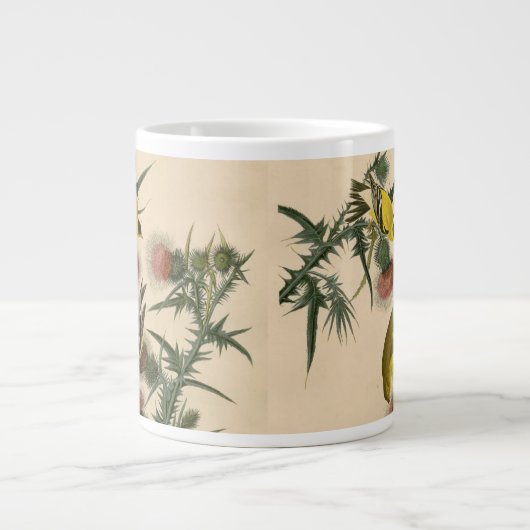 American Goldfinch by Audubon Bird Painting Jumbo-Tasse (Vorderseite)