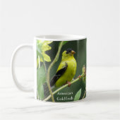 American Goldfinch Coffee Tasse von BirdingCollect (Links)