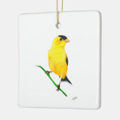 American Goldfinch Keramikornament (Links)