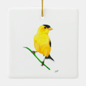 American Goldfinch Keramikornament (Rückseite)