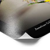 American Goldfinch on Daisy Wall Art Print Fotodruck (Ecke)