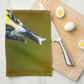 American Goldfinch - Originalfotografie Geschirrtuch (Viertel Falte)