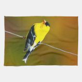 American Goldfinch - Originalfotografie Geschirrtuch (Horizontal)
