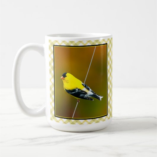 American Goldfinch - Originalfotografie Kaffeetasse (Links)