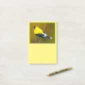 American Goldfinch - Originalfotografie Post-it Klebezettel (Auf Schreibtisch)
