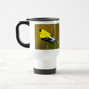 American Goldfinch - Originalfotografie Reisebecher
