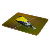 American Goldfinch - Originalfotografie Schneidebrett (Ecke)