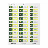 American Goldfinch Rücksendeadressen-Aufkleber (Vorne)