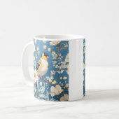 American Goldfinch William Morris Inspired Kaffeetasse (Vorderseite Links)