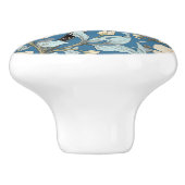 American Goldfinch William Morris Inspired Keramikknauf (Seitenansicht)