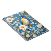 American Goldfinch William Morris Inspired Notizblock (Rechte Seite)