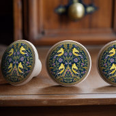 American Goldfinches Bird Ceramic Pull Knob Keramikknauf