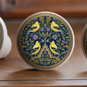 American Goldfinches Bird Ceramic Pull Knob Keramikknauf