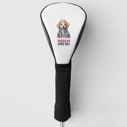 American GoodBoy Dog US Jacket 4. Juli Golf Headcover (Vorderseite)