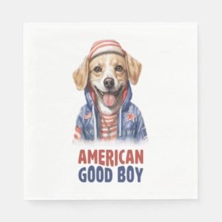 American GoodBoy Dog US Jacket 4. Juli Serviette