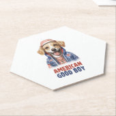 American GoodBoy Dog US Jacket im Juli Untersetzer (angewinkelt)
