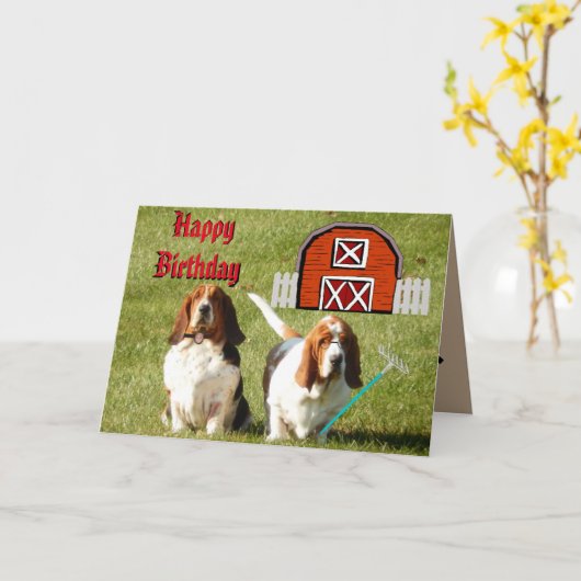 "American Gothday Card" Geburtskarte mit/Funny Bas Karte (Gelbe Blume)