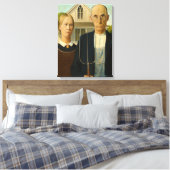 American Gothic, 1930 von Grant Wood Leinwanddruck (Insitu (Schlafzimmer))