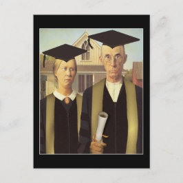 American Gothic Abschluss Ankündigungspostkarte