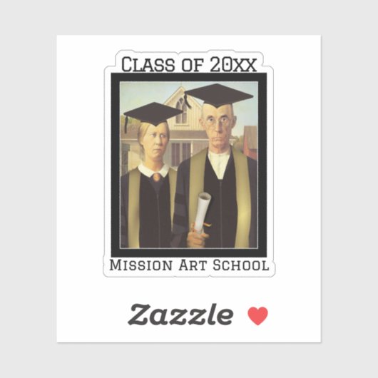 American Gothic Abschluss Aufkleber (Blatt)