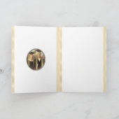 American Gothic Abschluss Cameo auf Gold Sheen Karte (Innenseite)