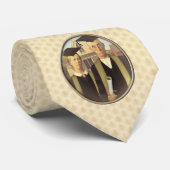 American Gothic Abschluss Cameo auf Gold Sheen Krawatte (Gerollt)