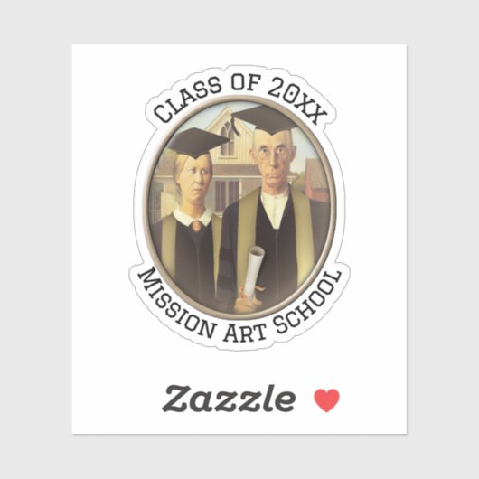 American Gothic Abschluss Cameo Aufkleber (Blatt)