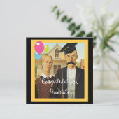 American Gothic Abschluss Einladung (Stehend Vorderseite)