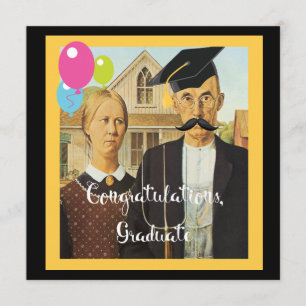 American Gothic Abschluss Einladung