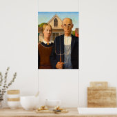 American Gothic by Grant Wood Poster (Küche)