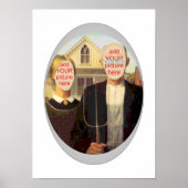 American Gothic Carnival Cutout Poster (Vorne)