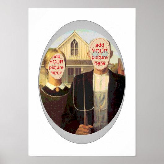 American Gothic Carnival Cutout Poster (Vorne)