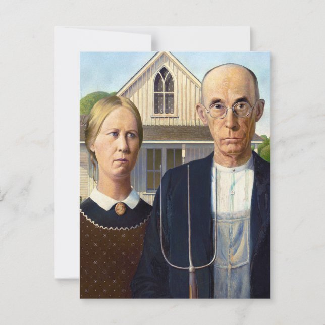 American Gothic Classic Painting Grant Wood (Vorderseite)