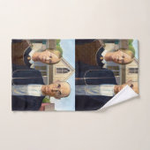 American Gothic Classic Painting Grant Wood Badhandtuch Set (Handtuch)