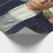 American Gothic Classic Painting Grant Wood Geschenkpapier (Ecke)