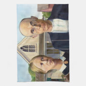 American Gothic Classic Painting Grant Wood Geschirrtuch (Vertikal)
