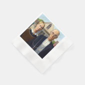 American Gothic Classic Painting Grant Wood Serviette (Ecke)