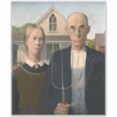 American Gothic: Country Life Poor Rural Bauer Aufkleber (Vorderseite)