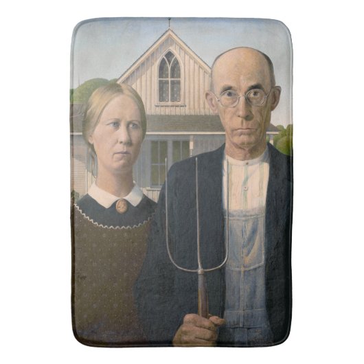 American Gothic: Country Life Poor Rural Bauer Badematte (Vorderseite Vertikal)