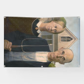 American Gothic: Country Life Poor Rural Bauer Banner (Horizontal)