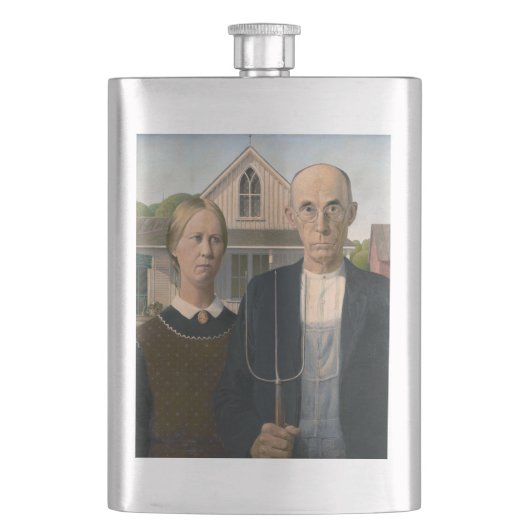 American Gothic: Country Life Poor Rural Bauer Flachmann (Vorderseite)