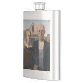 American Gothic: Country Life Poor Rural Bauer Flachmann (Links)