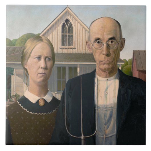 American Gothic: Country Life Poor Rural Bauer Fliese (Vorderseite)