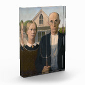 American Gothic: Country Life Poor Rural Bauer Fotoblock (Links)
