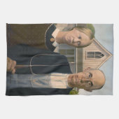 American Gothic: Country Life Poor Rural Bauer Geschirrtuch (Horizontal)