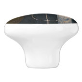 American Gothic: Country Life Poor Rural Bauer Keramikknauf (Seitenansicht)