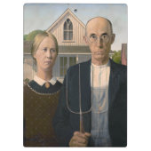 American Gothic: Country Life Poor Rural Bauer Klemmbrett (Rückseite)