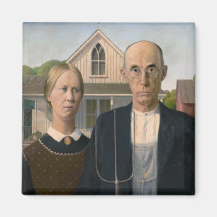 American Gothic: Country Life Poor Rural Bauer Magnet